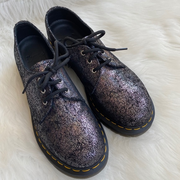 Dr. Martens 1461 Metallic Leather Oxford Shoes - Picture 4 of 8